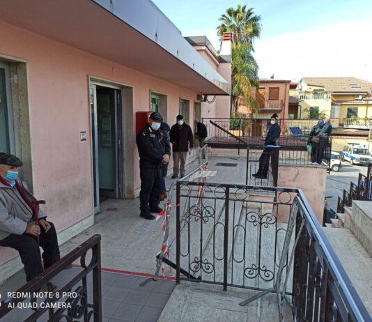 Rosarno- servizio d’ordine Associazione Carabinieri uffici postali Piazza Valarioti
