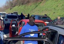 COVID- Protesta dei ristoratori- bloccata autostrada