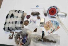 Trovato con cocaina, hascisc e marijuana-arrestato 62enne