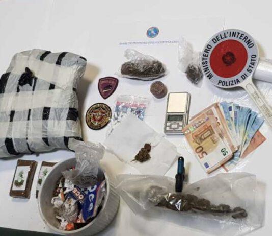 Trovato con cocaina, hascisc e marijuana-arrestato 62enne