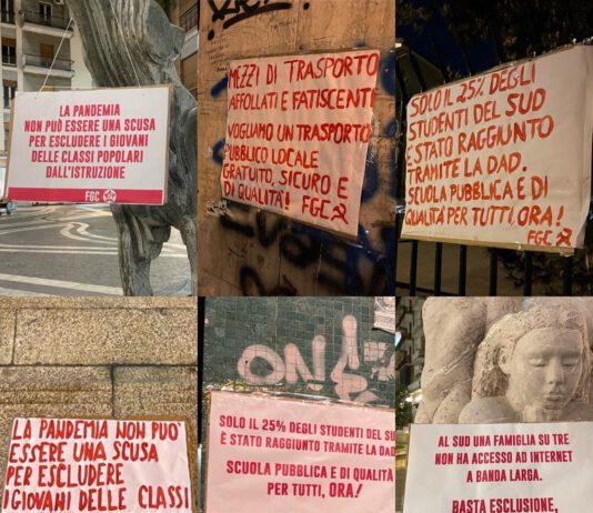 FGC Cosenza: “Con la pandemia la scuola pubblica sempre più classista. Lottiamo per i nostri diritti.”