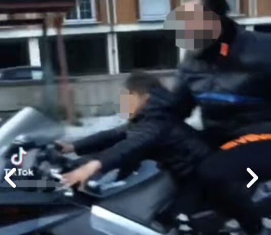 Bimbo di 8 anni guida moto di grossa cilindrata- multato amico di famiglia