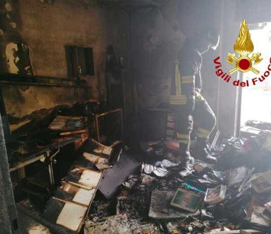 Incendio in studio medico – nessun ferito