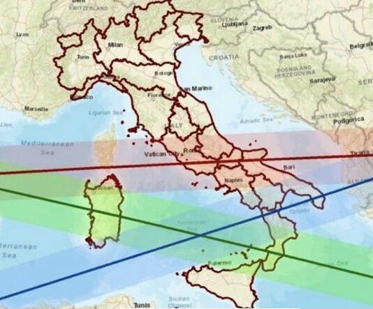Razzo cinese in caduta – l’avviso della Protezione Civile Calabria