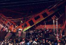 Città del Messico – ponte crollato al passaggio della metropolitana -VIDEO