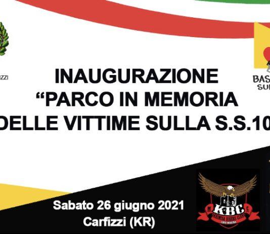 Sabato inaugurazione del “Parco in memoria delle vittime sulla Ss 106”
