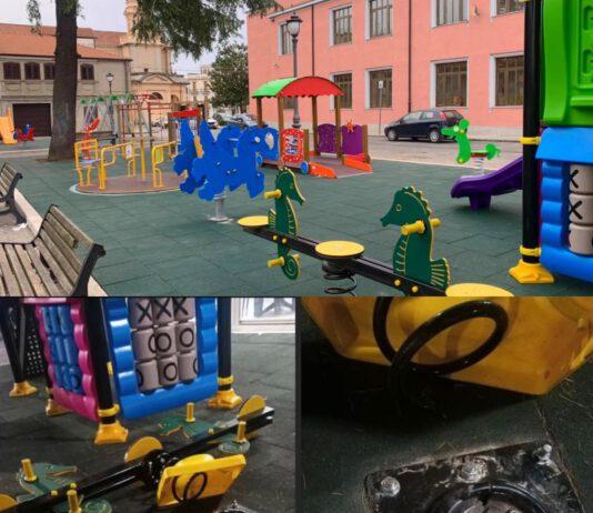 Rosarno – Atto vandalico parco giochi Largo Bellavista: la rabbia dei cittadini