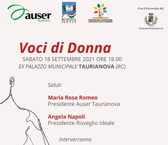 Voci di Donna: a Taurianova il 18 settembre un incontro sulla violenza di genere