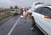 Incidente su Ss 106 – 3 auto e un pullman coinvolti