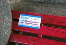 Giornata contro violenza su donne – A Gioia Tauro panchina rossa dedicata a Maria Chindamo