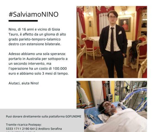 Gara di solidarietà per aiutare Nino 16enne di Gioia Tauro affetto da tumore maligno al cervello