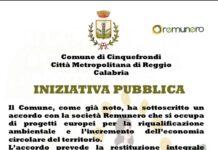 Cinquefrondi- TARI indietro tutta, iniziativa pubblica progetto “Remunero”