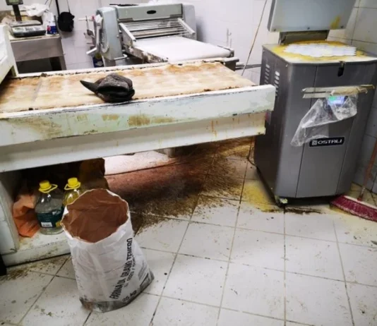 Carenze igienico- sanitarie, chiuso panificio