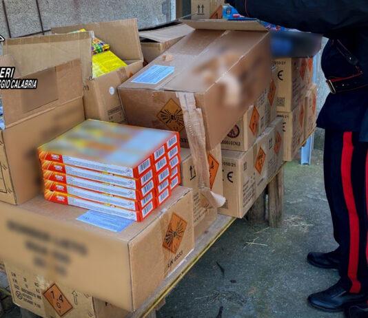 Sequestrati 120 kg di fuochi d’artificio illegali – denunciato 31enne