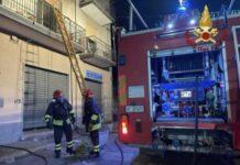 Incendio in appartamento- 4 persone salvate