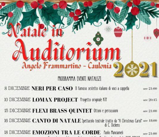 Caulonia – Si accendono le luci sul palcoscenico dell’Auditorium A. Frammartino per regalare emozioni ed una magica atmosfera di festa