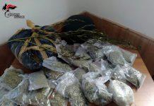 Rinvenuti quasi 8 kg di marijuana ed un fucile