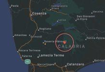 Calabria – scossa di terremoto di magnitudo 3.2