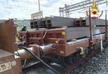 In fiamme vagone merci alla stazione di Mileto