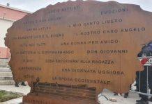 Cosenza – inaugurata scultura dedicata a Lucio Battisti – presente Mogol