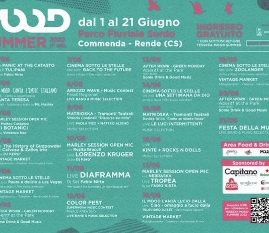 Rende – In arrivo la nuova edizione del “Mood Summer” dall’ 1 al 21 giugno