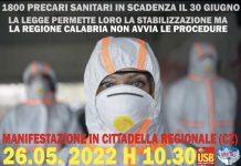 Basta tagli nella sanità sulla pelle dei lavoratori e dei Calabresi