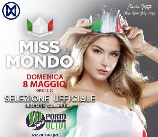 Miss Mondo Calabria – selezione 8 maggio Porto degli Ulivi