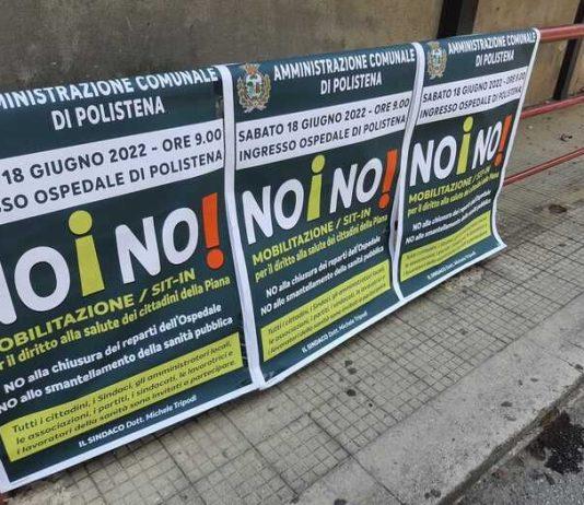 Ospedale Polistena a rischio chiusura – sit-in dei sindaci