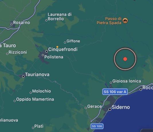 Scossa di terremoto di magnitudo 3,6 nel reggino