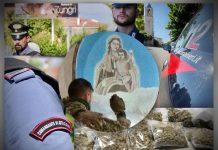 Droga nascosta dentro edicola votiva Madonna – 3 arresti