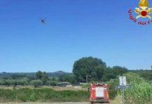 Incendio tra Joppolo e Nicotera – giovane investito da fiamme