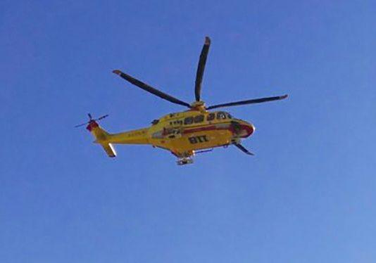 Calabria – donna schiacciata da auto, trasferita in elisoccorso a Reggio