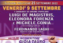 Oggi 9 settembre de Magistris e Conia a Gioia Tauro e a Polistena: “Basta con la devastazione della Piana di Gioia Tauro”.