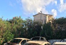 Rinvenute dai carabinieri 20 carcasse di auto incendiate