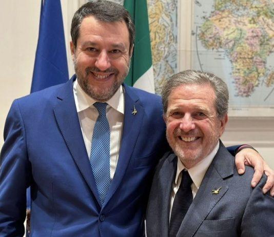 Lungo incontro tra vicepremier Salvini e responsabile Lega Calabria Saccomanno
