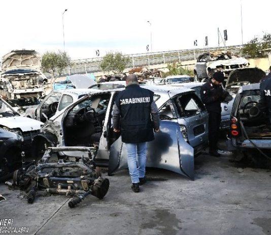 Sequestrata a Catona ditta di autodemolizione