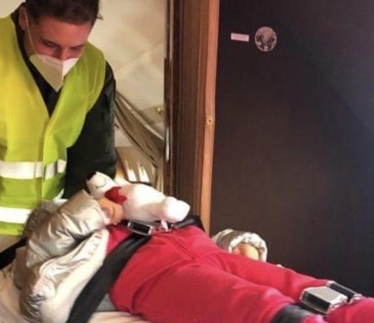 Bimba di 5 anni trasferita d’urgenza con volo aeronautica militare