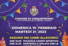 Domenica 19 febbraio Carnevale a Cinquefrondi