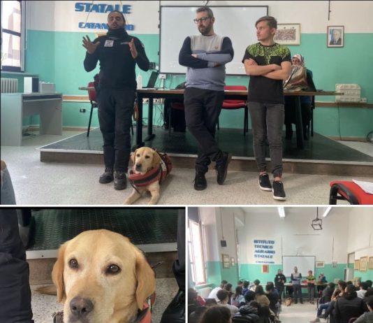 Unità cinofila Giancarlo&Mae incontra studenti istituto tecnico agrario di Catanzaro