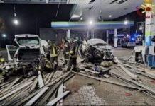 Esplosione al distributore durante rifornimento: 4 persone ferite