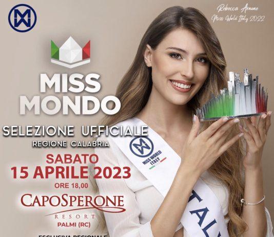Miss Mondo Calabria scalda i motori: 15 aprile, la prima selezione