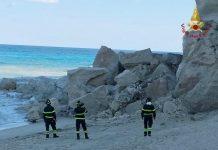 Tropea – crollo massi promontorio Santuario Madonna dell’Isola, area messa in sicurezza