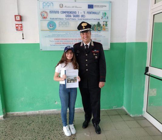 Giovane studentessa Gioiese presenta agli esami di terza media una tesina da titolo: “L’arma dei carabinieri ed il suo ruolo all’interno della società”