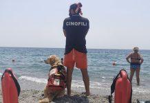 Calabria – ragazzi soccorsi in mare al largo da unità cinofila