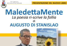 San Ferdinando, il 23 settembre Augusto Di Stanislao ritorna in città per presentare il suo nuovo saggio: “MaledettaMente”