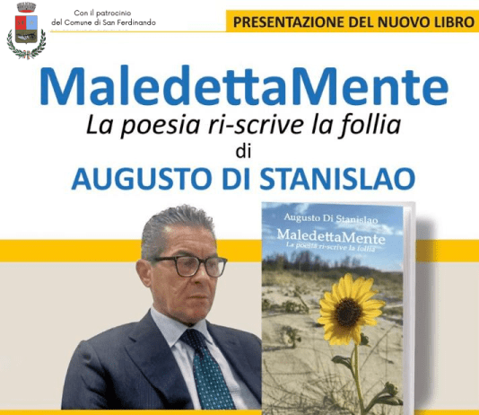 San Ferdinando, il 23 settembre Augusto Di Stanislao ritorna in città per presentare il suo nuovo saggio: “MaledettaMente”