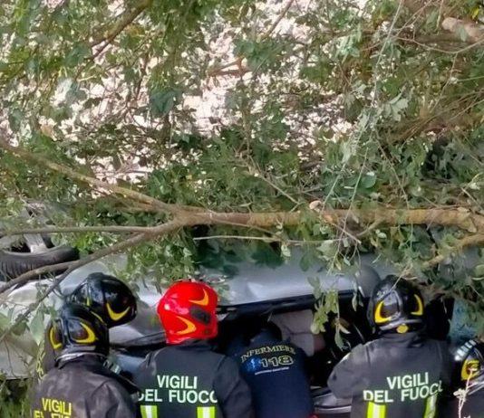 Calabria – perde controllo auto e finisce in una scarpata