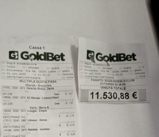 Ancora una vincita nell’agenzia scommesse dei Fratelli Certo