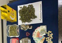 Arrestato 20enne per detenzione e produzione di sostanza stupefacente ai fini di spaccio