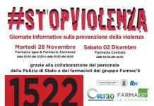 Al via la campagna di sensibilizzazione #STOPVIOLENZA nell’ambito del progetto “Farmacia per il sociale”